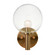 Cosmo One Light Wall Sconce in Aged Gold Brass (423|S06001AGCL)