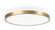 Tone LED Flush Mount in White & Aged Gold Brass (423|M15301WHAG)