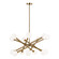 Matchstix 14 Light Chandelier in Aged Gold Brass (423|C64614AGOP)
