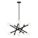 Matchstix Ten Light Chandelier in Black (423|C64610BKOP)