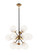 Soleil 12 Light Chandelier in Aged Gold Brass (423|C62812AGOP)