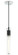 Tubo One Light Pendant in Matte Black / Chrome (423|C61201MBCH)