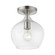 Aldrich One Light Semi-Flush Mount in Brushed Nickel (107|49087-91)