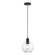 Downtown One Light Pendant in Black w/Brushed Nickel (107|48972-04)