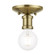 Lansdale One Light Flush Mount in Antique Brass (107|47160-01)