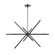 Soho Ten Light Linear Chandelier in Black Chrome (107|46777-46)