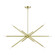 Soho Ten Light Linear Chandelier in Satin Brass (107|46777-12)