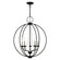Arabella Five Light Chandelier in Black w/Brushed Nickel Finish Candles (107|40915-04)