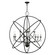 Aria 12 Light Foyer Chandelier in Black w/Brushed Nickel Finish Candles (107|40909-04)