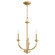 Reyes Three Light Chandelier in Aged Brass (19|6160-3-80)