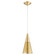 Mesh Cone Pendants One Light Pendant in Aged Brass (19|1316-80)
