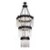 Matrix 18 Light Chandelier in Matte Black/French Gold (137|309C19MBFG)