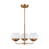 Alvin Three Light Chandelier in Satin Brass (454|3168103-848)