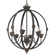 Jules ABI Six Light Chandelier in Antique Black Iron (62|0892-6 ABI)