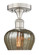 Edison One Light Semi-Flush Mount in Brushed Satin Nickel (405|616-1F-SN-G96)