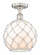 Edison One Light Semi-Flush Mount in Brushed Satin Nickel (405|616-1F-SN-G121-10RW)