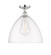 Edison One Light Semi-Flush Mount in Polished Chrome (405|616-1F-PC-GBD-162)