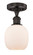 Edison One Light Semi-Flush Mount in Oil Rubbed Bronze (405|616-1F-OB-G101)