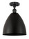 Edison One Light Semi-Flush Mount in Matte Black (405|616-1F-BK-MBD-12-BK)