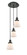 Franklin Restoration Three Light Pendant in Matte Black (405|113F-3P-BK-G61)