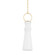 Borden One Light Pendant in Aged Brass/Ceramic Gloss White (70|2270-AGB/CGW)