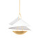 Carini Three Light Pendant in Vintage Gold Leaf/Gesso White (68|411-24-VGL/GSW)