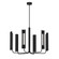 Carson LED Chandelier in Midnight Black (454|KC1076MBK)