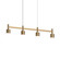 Systema Staccato LED Linear Pendant in Brass Finish (69|1784.14-CYL)