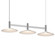 Systema Staccato LED Linear Pendant in Bright Satin Aluminum (69|1783.16-CON)