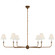 Piaf Six Light Chandelier in Antique Gild (268|TOB 5452AG-L)