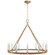 Darlana Wrapped LED Chandelier in Antique-Burnished Brass and Natural Rattan (268|CHC 5873AB/NRT)