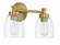 Henning Two Light Vanity in Satin Brass (46|12716SB2)