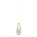 Glace One Light Pendant in White/Antique Brass/Silver (142|9000-1033)