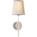 Bryant One Light Wall Sconce in Polished Nickel (268|TOB 2002PN-L/ST)