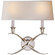 Cross Bouillotte Two Light Wall Sconce in Antique Nickel (268|CHD 1191AN-L)