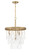 Vesi Four Light Pendant in Satin Brass (46|P980SB4)