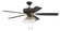 Pro Plus 104 52'' Ceiling Fan in Flat Black/Satin Brass (46|P104FBSB5-52BWNFB)
