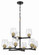 Avante Grand Nine Light Chandelier in Flat Black/Satin Brass (46|56929-FBSB)