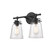 Amberose Two Light Vanity in Matte Black (59|4412-MB)