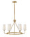 Lewis LED Chandelier in Heritage Brass (13|45006HB)