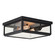 Kinzie Two Light Outdoor Flush Mount in Textured Black (63|T0611)