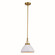 Dayna One Light Pendant in Satin Brass and Glossy White with Matte White (63|P0369)