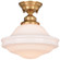 Huntley One Light Semi-Flush Mount in Natural Brass (63|C0261)