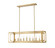 Easton Nine Light Linear Chandelier in Rubbed Brass (224|3038-9L-RB)