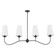 Euphora Four Light Chandelier in Matte Black (19|616-4-59)