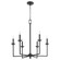 Eldorado Six Light Chandelier in Matte Black (19|6005-6-59)