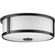 Gilliam Two Light Flush Mount in Matte Black (54|P350254-31M)