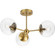 Atwell Three Light Flush Mount in Brushed Bronze (54|P350235-109)
