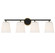 Four Light Bathroom Vanity in Matte Black and Natural Brass (446|M80079MBKNB)