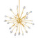 Genesis Six Light Chandelier in Aged Brass (428|H727806-AGB)